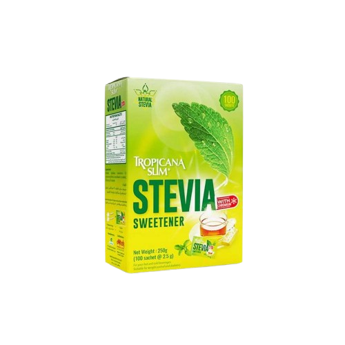 تروبيكانا سليم محلي صنع مع ستيفيا مع الكروميوم 100 عبوة 250 غ